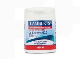 COENZIMA Q10 60 CAPS 200MG 8534 LAMBERTS Imagen del producto COENZIMA Q10 60 CAPS 200MG 8534 LAMBERTS