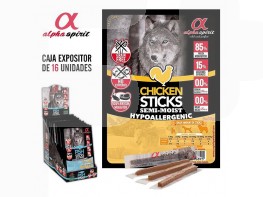 Imagen del producto Alpha Spirit ristra de barritas pollo 16u 4x10g