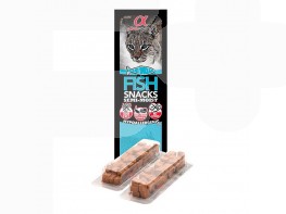 Imagen del producto Alpha Spirit as snack tacos gato pescado 16x35g