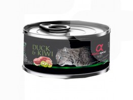 Imagen del producto Alpha Spirit lata gato pato kiwi 18x85gr