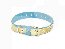 Imagen del producto Artleather collar piedras turquesa oro 45cm