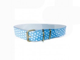 Imagen del producto Artleather collar lunares turquesa 55cm