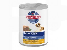Imagen del producto Hills Science plan mature 7+ active longevity adulto dog food tins 12 x 370g