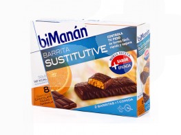 BIMANAN BARRITAS CHOCOLATE/NARANJA 8 UDS Imagen del producto BIMANAN BARRITAS CHOCOLATE/NARANJA 8 UDS