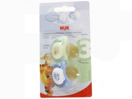 Imagen del producto Nuk Nukete chupete látex noche Disney talla 3 2 uds