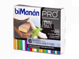 Imagen del producto BIMANAN PRO BARRITAS CHOCOLATE/COCO 6UDS