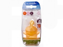 Imagen del producto Suavinex tetina anatómica látex T2 L 2uds