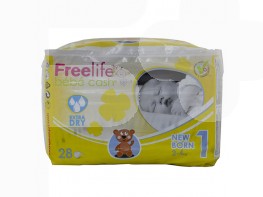 Imagen del producto Freelife Pañal bebecash 1 recien nacido 2-4kg 28uds