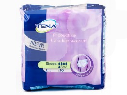 Tena Silhouette blanco cinta baja T/G 10 Imagen del producto Tena Silhouette blanco cinta baja T/G 10
