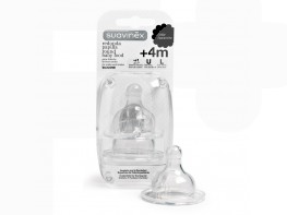 Imagen del producto Suavinex Tetina papilla silicona boca ancha 2uds