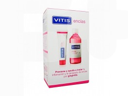 Vitis Pack encías pasta 100ml + Colutorio 500ml Imagen del producto Vitis Pack encías pasta 100ml + Colutorio 500ml