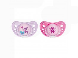Imagen del producto Chicco Chupete physio air caucho rosa 6-12 meses 2uds