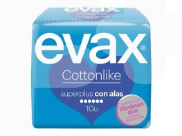 Evax compresas cottonlike super plus alas 10 Imagen del producto Evax compresas cottonlike super plus alas 10