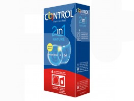 Imagen del producto Control nature 2en1 preservativo+lubricante 6u