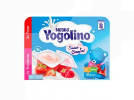 Imagen del producto Nestle Yogolino cremoso 3 fresa y 3 frambuesa 6x60g