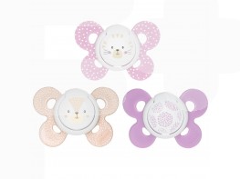 Chicco Chupete physio silicona niña 6-16 meses 2u Imagen del producto Chicco Chupete physio silicona niña 6-16 meses 2u
