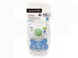 Imagen del producto Suavinex Chupete anatómico fusión silicona 4-18M 2u