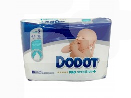 Dodot Pañal pro sensitive T/2 4-8kg 36uds Imagen del producto Dodot Pañal pro sensitive T/2 4-8kg 36uds