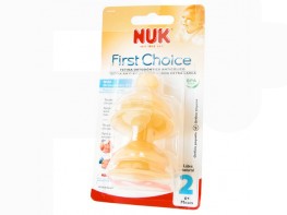Imagen del producto Nuk Tetina fist choice látex boca ancha talla 2 orificio S 2uds