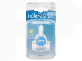Dr.Brown's tetina options +3 meses 2u Imagen del producto Dr.Brown's tetina options +3 meses 2u