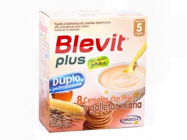 Imagen del producto Blevit Plus Duplo 8 cereales con miel y galletas María 2x300g