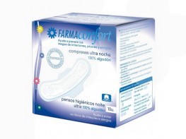 COMPRESA FARMACONFORT NOCHE ALGODON 10UN Imagen del producto COMPRESA FARMACONFORT NOCHE ALGODON 10UN