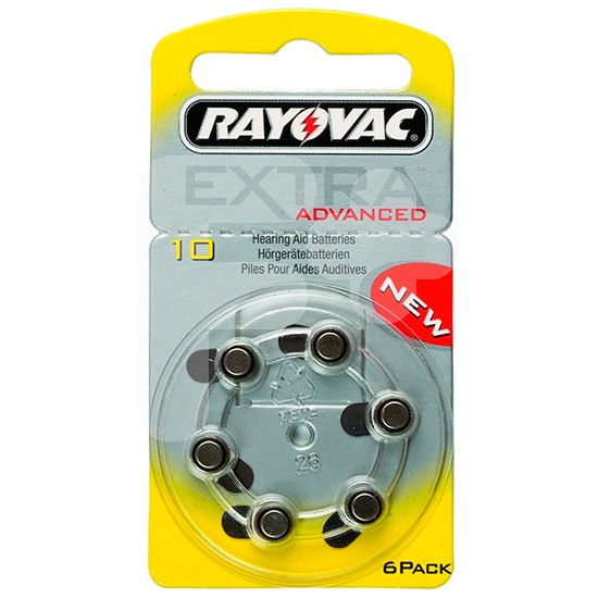 PILAS AUDIFONO RAYOVAC  EXT 10 AMARILLA