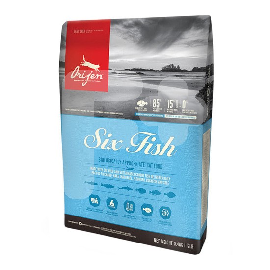 Orijen pienso gato six pescado 5,4 kg Orijen pienso gato six pescado 5,4 kg