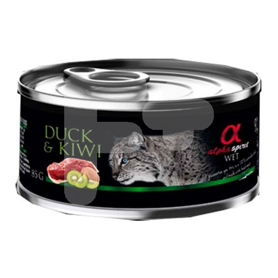 Alpha Spirit lata pato kiwi 12x150 gr Alpha Spirit lata pato kiwi 12x150 gr