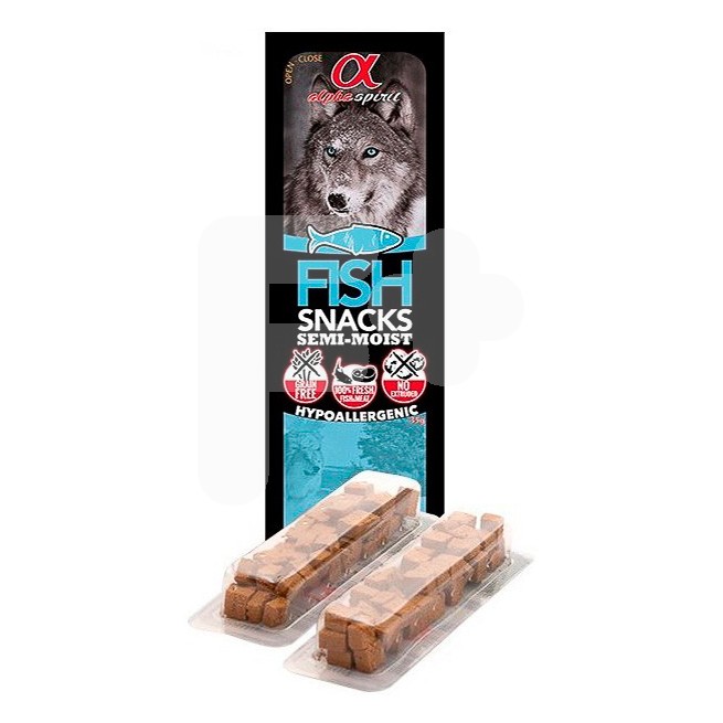 Alpha Spirit as snack para perro pescado 16x35g Alpha Spirit as snack para perro pescado 16x35g