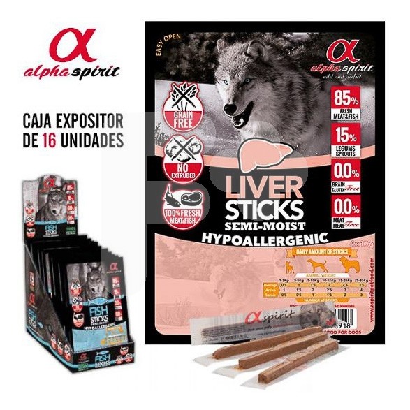 Alpha Spirit barritas pato 4x10g (x16ud) Alpha Spirit barritas pato 4x10g (x16ud)