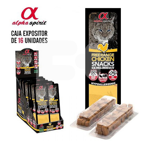 Alpha Spirit snack tacos gato ave corral 16x35g Alpha Spirit snack tacos gato ave corral 16x35g