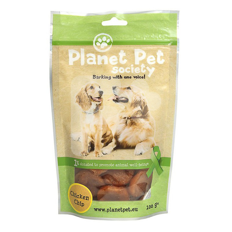 Planet Pet chip de pollo 100gr. Planet Pet chip de pollo 100gr.
