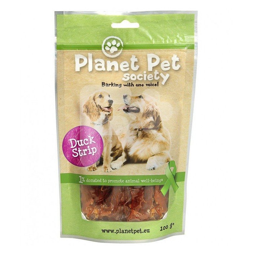 Planet Pet snack tiras pato 100gr Planet Pet snack tiras pato 100gr