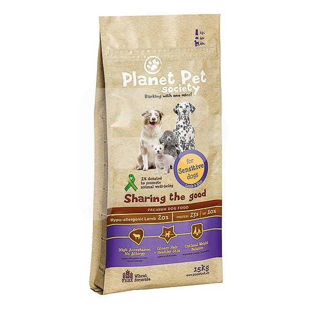 Planet Pet sensitive cordero y arroz 15k Planet Pet sensitive cordero y arroz 15k