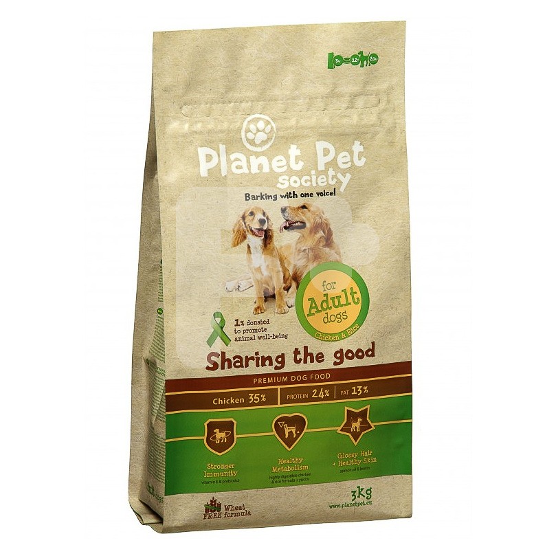 Planet Pet adulto pollo y arroz 3kg