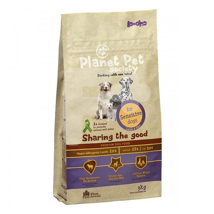 Planet Pet sensitive cordero y arroz 3kg Planet Pet sensitive cordero y arroz 3kg