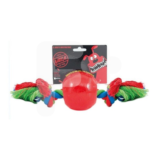 Radical rojo bola con cuerda m 8cm