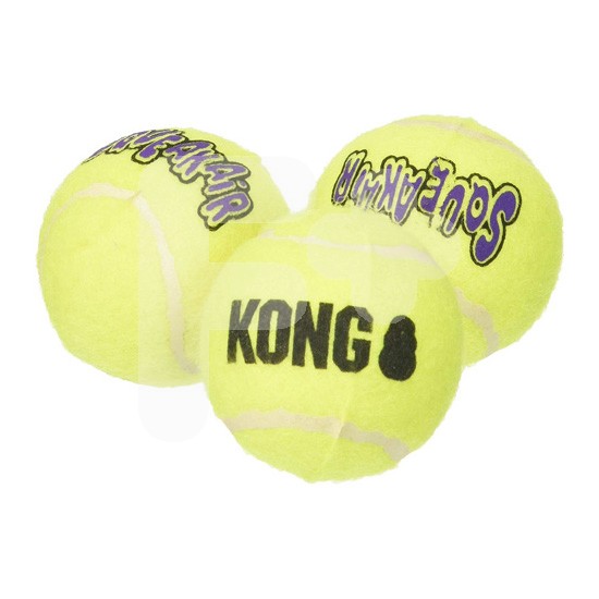 Kong squeaker tennis ball (3 pack) small