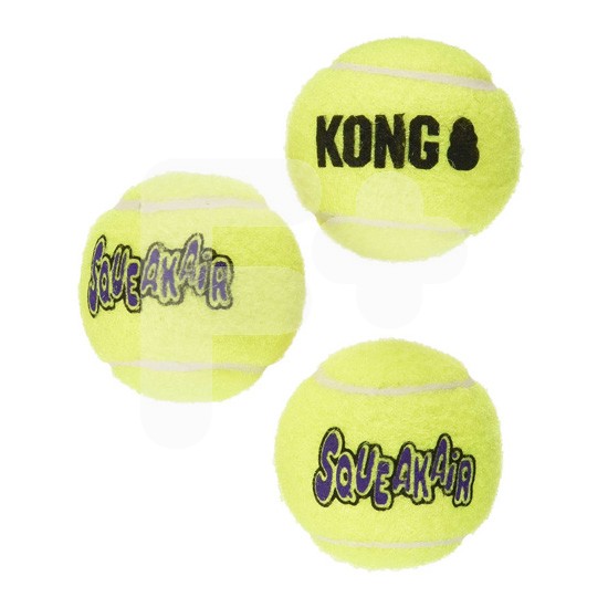 Kong squeaker tennis ball (3 pack) medi