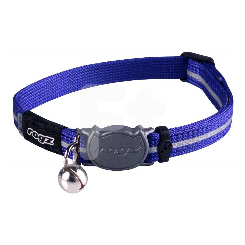 Rogz collar para gato azul alleycat