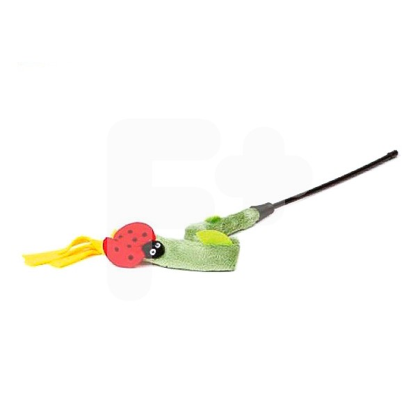 Petuky Juguete gato spring caña mariquita 40cm Petuky Juguete gato spring caña mariquita 40cm
