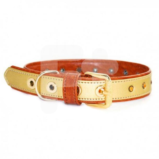 Artleather collar piedras cuero oro 55cm Artleather collar piedras cuero oro 55cm