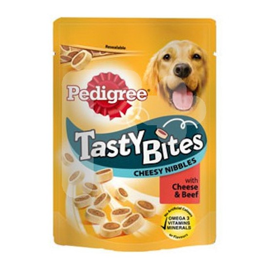 Pedigree tasty cheesy bites 140g (x6)