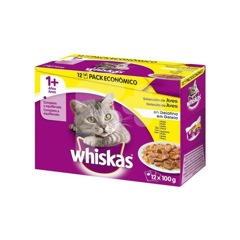 Whiskas multipack aves 13x100 gr 4 uds