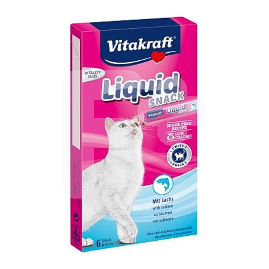 Vitakraft Cat liquid snack salmón con omega3 90g