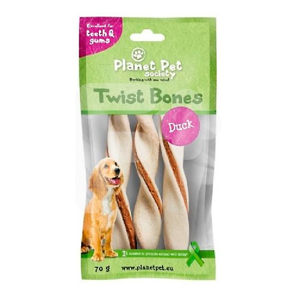 Planet Pet Pps duck twist bone 14cm, 3 pcs, 70 g Planet Pet Pps duck twist bone 14cm, 3 pcs, 70 g