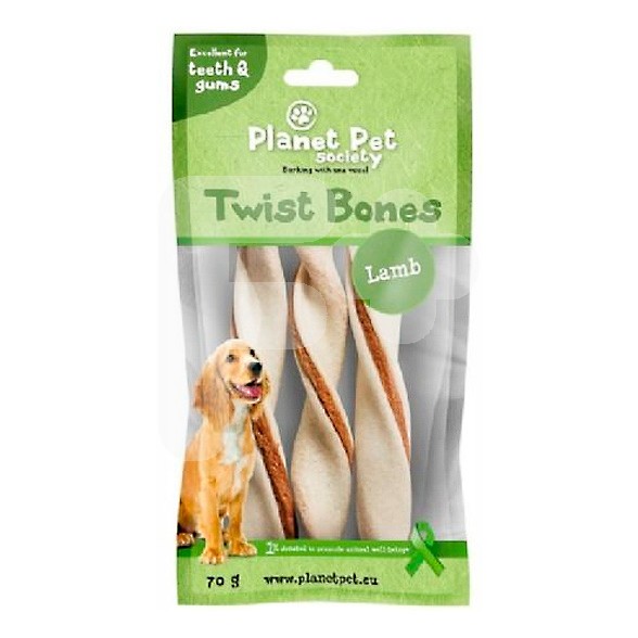 Planet Pet Pps lamb twist bone 14cm, 3 pcs, 70 g Planet Pet Pps lamb twist bone 14cm, 3 pcs, 70 g