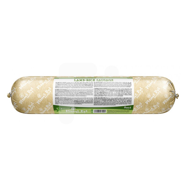 Planet Pet Pps lamb-rice sausage 800 g