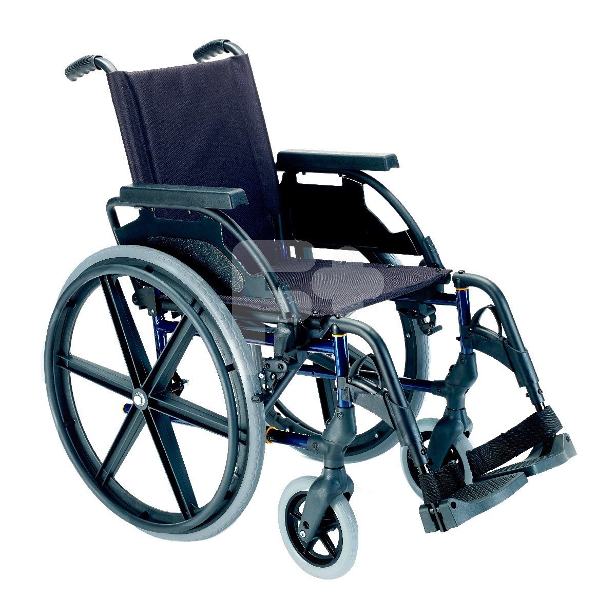 Sunrise Medical silla ruedas premium 24' sólida 40cm azul